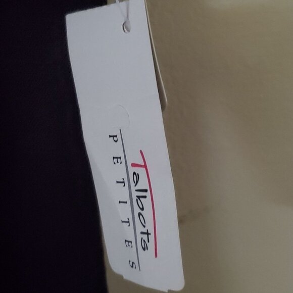 Gillian Studio NWT Vintage Black Linen Blend Wrap Midi Dress Size 10P - Picture 6 of 7